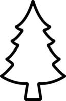 Navidad árbol icono en línea estilo. vector para aplicaciones y sitio web. aislado en contiene tal íconos como Navidad árbol lata ser usado para naturaleza, día festivo, invierno carteles