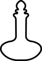 Potion icon in line. isolated on Magic potion flask bottle fantasy elixir glass bubble fairy drink mysterious, glowing and boiling liquid, mushroom. vector for apps, website