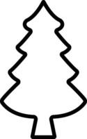 Christmas Tree icon in line style. vector For apps and Website. isolated on Contains such icons as Christmas Tree Can be used for Nature, Holiday, Winter posters