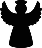 ángeles con alas icono en plano estilo. aislado en desparramar, Navidad ángel icono santo ángel firmar para móvil concepto y sitio web diseño. símbolo, gráficos logo vector