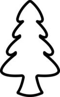 Christmas Tree icon in line style. vector For apps and Website. isolated on Contains such icons as Christmas Tree Can be used for Nature, Holiday, Winter posters