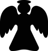 Angels with wings icon in flat style. isolated on spread, Christmas angel icon Holy angel sign for mobile concept and website design. Symbol, graphics logo Vector