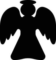 Angels with wings icon in flat style. isolated on spread, Christmas angel icon Holy angel sign for mobile concept and website design. Symbol, graphics logo Vector