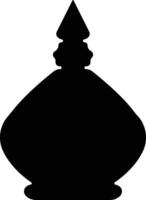 Potion icon in flat. isolated on Magic potion flask bottle fantasy elixir glass bubble fairy drink mysterious, glowing and boiling liquid, mushroom. vector for apps, website