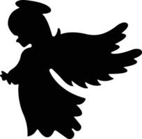 Angels with wings icon in flat style. isolated on spread, Christmas angel icon Holy angel sign for mobile concept and website design. Symbol, graphics logo Vector