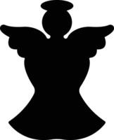 Angels with wings icon in flat style. isolated on spread, Christmas angel icon Holy angel sign for mobile concept and website design. Symbol, graphics logo Vector