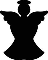 Angels with wings icon in flat style. isolated on spread, Christmas angel icon Holy angel sign for mobile concept and website design. Symbol, graphics logo Vector