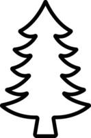 Christmas Tree icon in line style. vector For apps and Website. isolated on Contains such icons as Christmas Tree Can be used for Nature, Holiday, Winter posters
