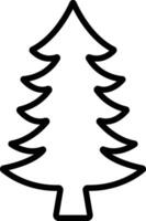 Christmas Tree icon in line style. vector For apps and Website. isolated on Contains such icons as Christmas Tree Can be used for Nature, Holiday, Winter posters