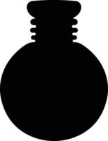 Potion icon in flat. isolated on Magic potion flask bottle fantasy elixir glass bubble fairy drink mysterious, glowing and boiling liquid, mushroom. vector for apps, website
