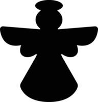 ángeles con alas icono en plano estilo. aislado en desparramar, Navidad ángel icono santo ángel firmar para móvil concepto y sitio web diseño. símbolo, gráficos logo vector