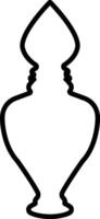Potion icon in line. isolated on Magic potion flask bottle fantasy elixir glass bubble fairy drink mysterious, glowing and boiling liquid, mushroom. vector for apps, website