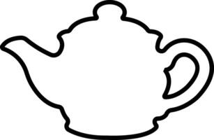 Tea pot icon in line style. isolated on Tea kettle or teapot sign and symbol. teapots, drinking coffee pot. Abstract design Logotype art vector for apps website