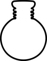 Potion icon in line. isolated on Magic potion flask bottle fantasy elixir glass bubble fairy drink mysterious, glowing and boiling liquid, mushroom. vector for apps, website