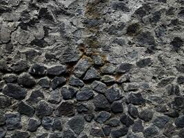 Background Texture Pattern Background of Limestone Quarry Wall Composed of Large Rocks photo