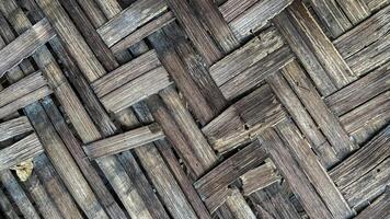 Natural texture background woven traditional handicrafts used for furniture materials photo