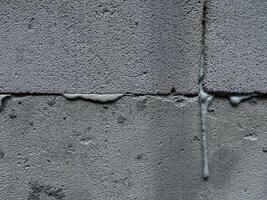 White cinder block wall textured background. Cinder block Hollow brick texture. photo