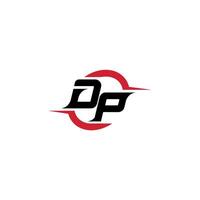 DP initial esport or gaming team inspirational concept ideas vector