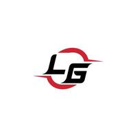 LG initial esport or gaming team inspirational concept ideas vector