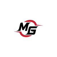 MG initial esport or gaming team inspirational concept ideas vector