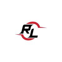 RL initial esport or gaming team inspirational concept ideas vector