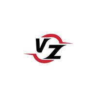VZ initial esport or gaming team inspirational concept ideas vector