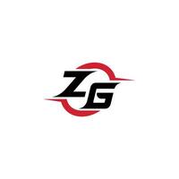 ZG initial esport or gaming team inspirational concept ideas vector