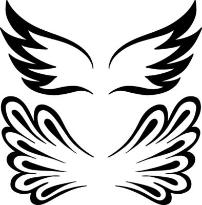 wings set vector illustration isolated