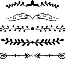 boho element hand drawn engraved sketch drawing vector