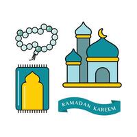 Ramadán kareem elemento vector diseño