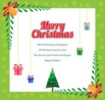 christmas greeting card vector