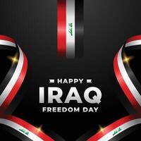 Iraq freedom day design illustration collection vector