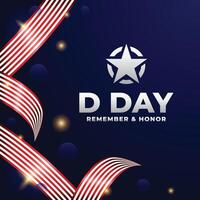 D-day design illustration collection vector