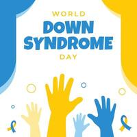 world down syndrome day design illustration vector