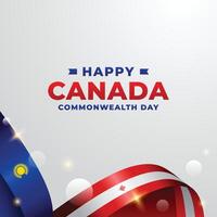 canada commonwealth day design illustration collection vector