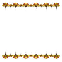 Senegal Pattern Frame Vector Design