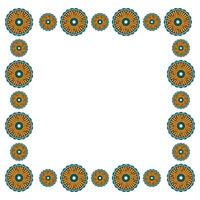 Senegal Pattern Frame Vector Design