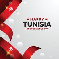 Tunisia independence day design illustration collection vector