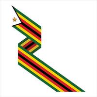 Zimbabue elemento independencia día ilustración diseño vector