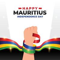 Mauritius Independence day design illustration collection vector