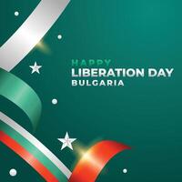 Bulgaria liberación día vector diseño modelo