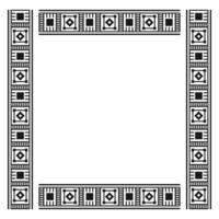 Zimbabwe Pattern Frame Vector Design