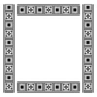 Zimbabwe Pattern Frame Vector Design