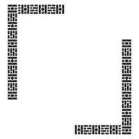 Zimbabwe Pattern Frame Vector Design