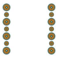 Senegal Pattern Frame Vector Design