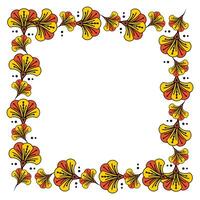 Senegal Pattern Frame Vector Design