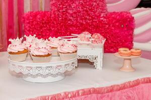 beautiful cake, candy and cake with a unit photo