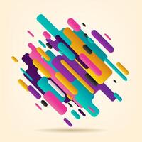 Abstract Rounded Shape Modern Style, Vector Illustration