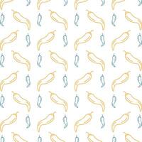 Chili pepper icon trendy repeating pattern colorful vector illustration background