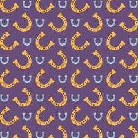 Horseshoe sign trendy repeating apparel pattern multicolor vector illustration background